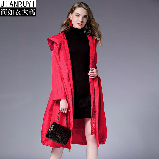 ふんわりレースフーディー・レディースコート